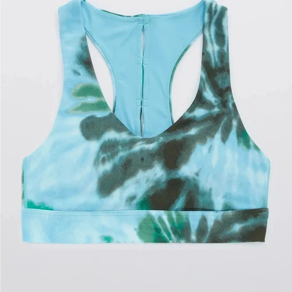 AE aerie OFFLINE Real Me Tie Dye Keyhole Sports Bra Size XS - Picture 3 of 13